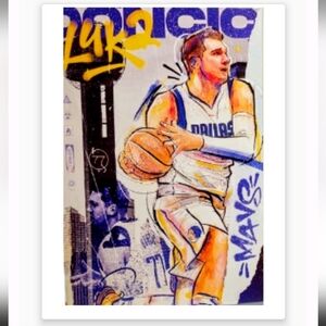 NEW!💯 LUKA DONCIC DALLAS MAVERICKS 8.5x11 ULTRA PREMIUM GLOSSY COLOR ART POSTER